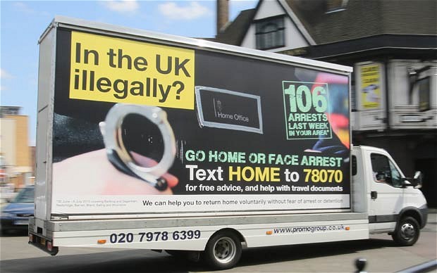 The Tories' GO HOME van campaign